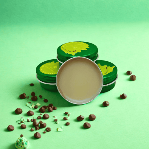 CHOC CHIP & MINT ICE CREAM FLAVORED LIP BALM - Made with Natural Oil & Butter